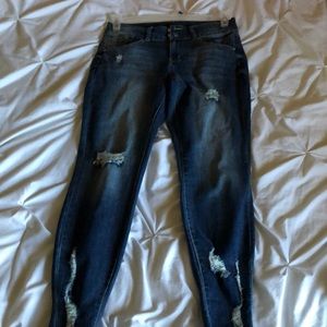 Distressed jeans